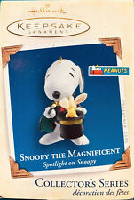 2005 SNOOPY THE MAGNIFICENT Hallmark Keepsake Spotlight on Snoopy Ornament