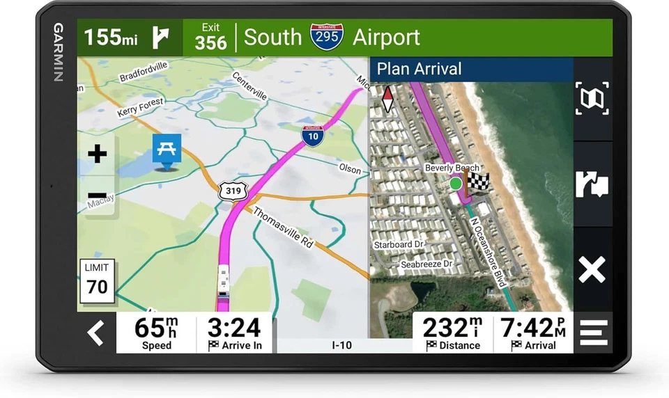 Garmin RV 1095 | 10" GPS Navigator with Custom RV Routing | Satellite Imagery - Image 1 of 4