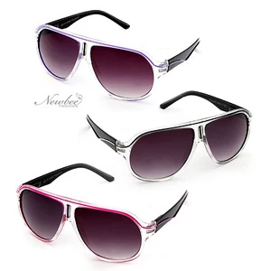 New Neon Colors Racing Sunglasses Large Lens with Spring Hinges USA Seller - Picture 1 of 7