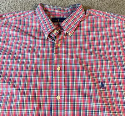 Ralph Lauren Men's Big & Tall Plaid Long Sleeve Button Front Shirt - Size 4XLT - Image 1 of 4