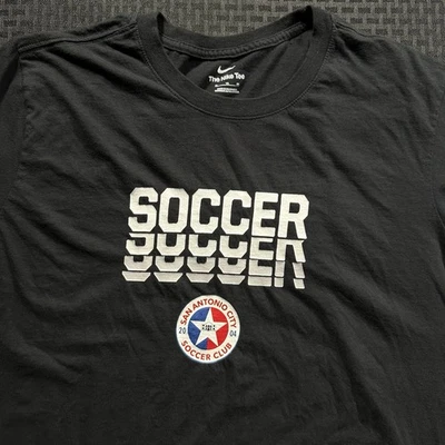 Nike DriFit San Antonio City Soccer Club T-Shirt Short Sleeve SAFC Black Size XL - Image 1 of 4