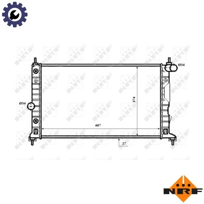 RADIATOR ENGINE COOLING 53844 FOR Z19DTH/19DTR 1.9L D223L 4cyl B308E 3.0L 6cyl - Image 1 of 4