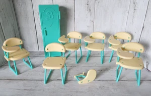 1996 Barbie Teacher Classroom Class Desks Locker Stacie Doll Size READ - Picture 1 of 10