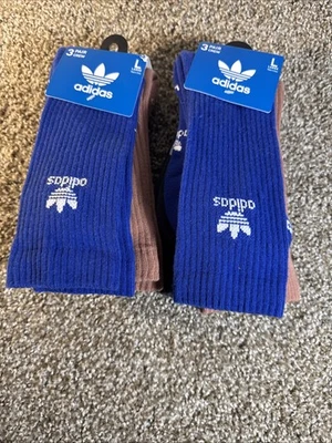 Adidas 6 Pares Para Hombre Zapatos Talla L Trifolio Brillantes Cuarto Calcetines GRANDES CB3945C Foto 1 de 4