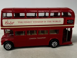 VTG CORGI #16 HAMLEYS LONDON RED DOUBLE DECKER TOY BUS CRICKLEWOOD GARAGE - Picture 1 of 6
