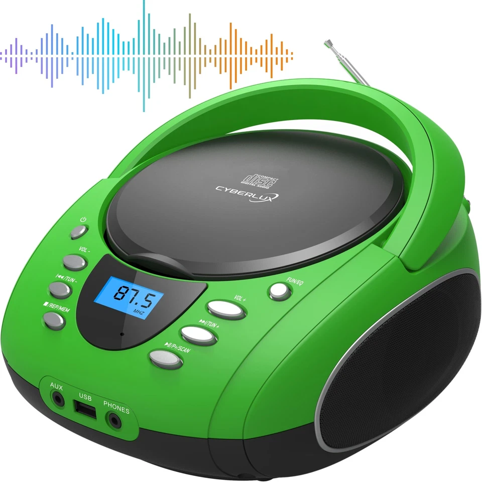 Tragbares CD-Radio CD-Player Stereoanlage Kompaktanlage Boombox Kinder Radio - Bild 1 von 4