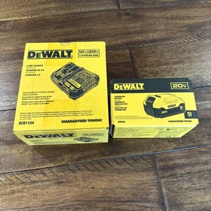DEWALT DCB205 20 V Li-Ion 5,0 Ah Akku & 4 AMP Ladegerät - Bild 1 von 2