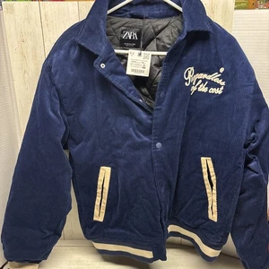 Zara Bomber Jacket School Varsity Regardless Of Cost Size 13-14y New - Picture 1 of 3