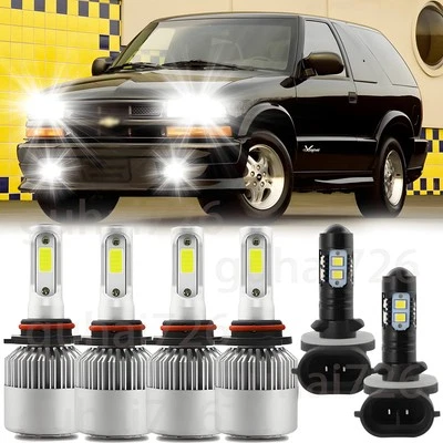 Kit de bombillas LED altas/bajas y antiniebla para Chevy Blazer 2000-2005 6000K A++ Foto 1 de 4
