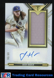 2021 Topps Triple Threads #ASJR-JH Josh Hader Jumbo Relics Autographs #/99 - Picture 1 of 2