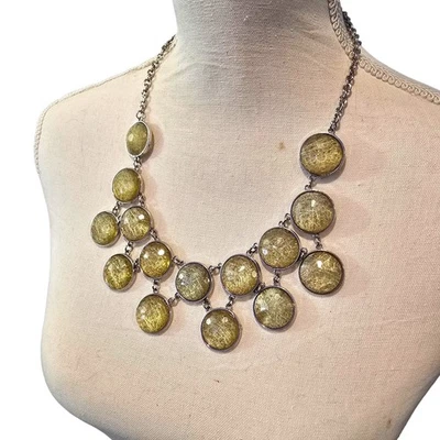 Collar New York Babero Tono Dorado Distintivo Cadena Círculos 20" Mujer SKU2362 Foto 1 de 4