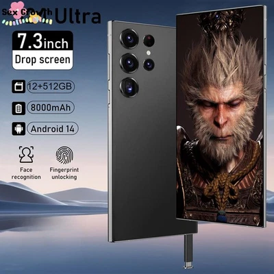 S24 Ultra Smartphone Factory Unlocked 7.3" HD Android 8000mAh 12+512GB Dual SIM - Image 1 of 4