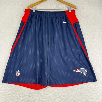 Pantalones cortos New England Patriots Nike Dri-Fit On Field para hombre XL rojo azul Foto 1 de 4