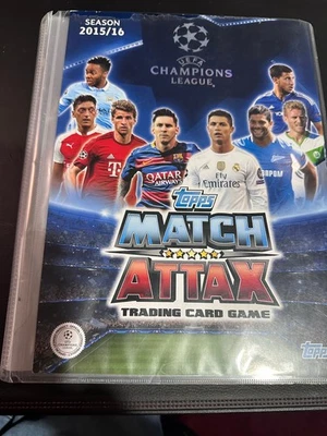 15-16 Topps Match Attax Champions League Sammelkarten Mappe mit 272 Karten - Bild 1 von 4