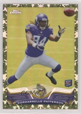 2013 Topps Chrome Military Refractor /499 Cordarrelle Patterson #19 Rookie RC - Image 1 of 2