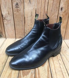 Rm Williams Black leather Australian chelsea Men Boots Size UK 10.5 G| USA 11.5 - Picture 1 of 23
