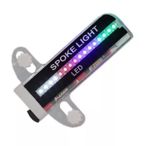 Luz de radios de bicicleta 32 patrones LED bicicleta de ciclismo rueda arco iris señal neumático - Imagen 1 de 7