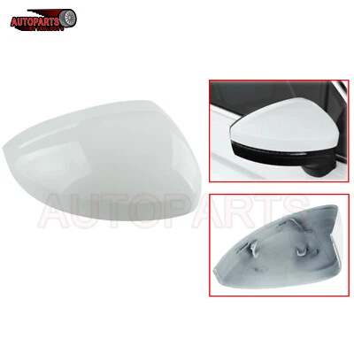 Cubierta de espejo retrovisor de pasajero derecho blanco brillante para VW Tiguan 2018 2019 2021 2022 Foto 1 de 4