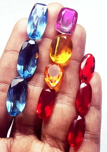 Mixed Color Stone Lot 65.50 Ct/ 10 Pcs. Loose Gemstone With Free Gift - Picture 1 of 8