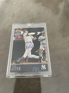 Derek Jeter 2004 Auto Upper Deck 8/12 Short Print Buyback First Pitch NY Yankees