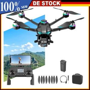 Faltbare Drohne mit 4K HD Kamera 5G WiFi GPS FPV Quadcopter Drohne Flugzeit - Bild 1 von 16