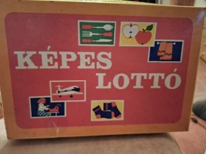 Bilder Lotto Legespiel DDR 6 große Karten 90 Abdeckkarten - Bild 1 von 6