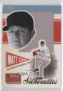 2013 Panini America's Pastime Silhouettes Materials Gold /25 Matt Cain #S-MA