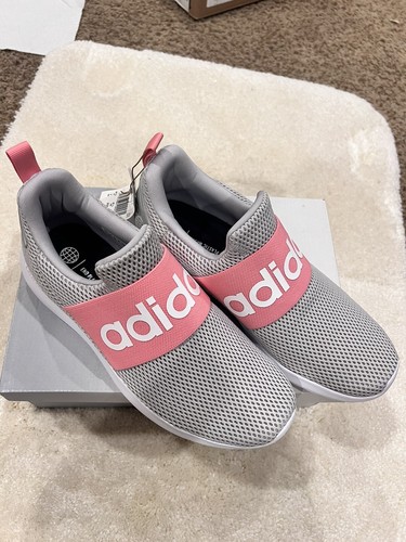 Scarpe Adidas Lite Racer Adapt sneaker slip on grigio rosa taglia 7 nuove con scatola