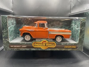 1957 American Muscle Ertl Chevy Cameo Die Cast Truck 1:18 Orange NIB - Picture 1 of 11