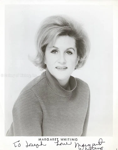 MARGARET WHITING - INSCRIBED PHOTOGRAPH SIGNED Cover