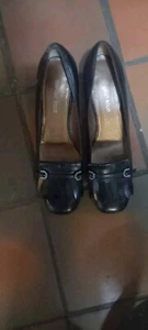 Black All Leather Vintage 60,s Style Shoes By GORDON SCOTT, Size 6 - Picture 1 of 5