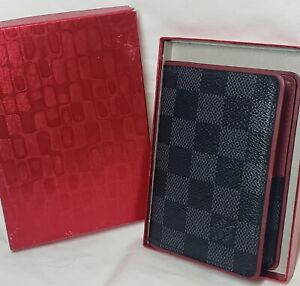 Men’s Louis Vuitton Pocket Organizer/Wallet/Card Holder Graphite Damier/Burgundy
