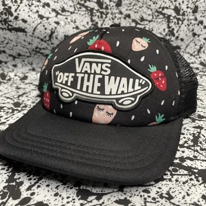 Parche de patineta Vans Off The Wall para dormir 🙂 Sombrero a presión de camionero fresa - Imagen 1 de 6