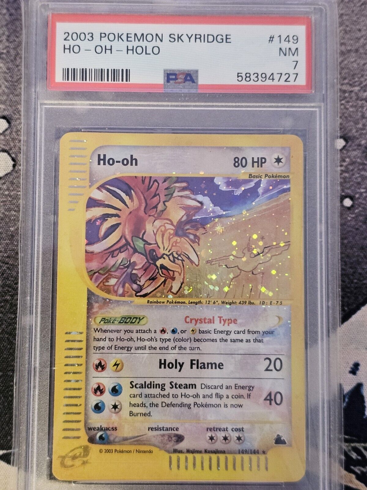 HO-Oh 2003 Skyridge #149/144 Holo (Secret) Price Guide HO-Oh 2003 Skyridge #149/144 Holo (Secret) Price Guide