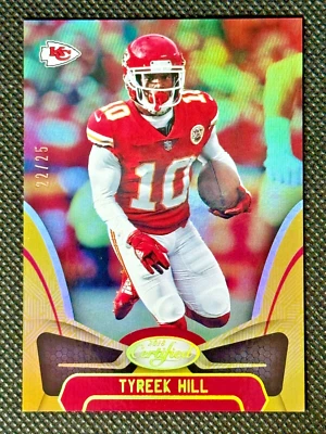 Tyreek Hill - 2018 Certified - #32 Mirror Gold Parallel SSP /25 - Image 1 of 2