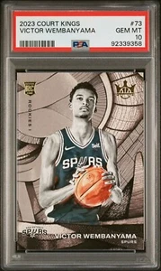 🎯 VICTOR WEMBANYAMA 👑💎 2023-24 PANINI COURT KINGS #73 ROOKIE RC 🔥🚨 PSA 10 - Imagen 1 de 3