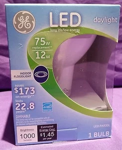 GE LED Bulb PAR30 12W (75Watt) Daylight Indoor Floodlight 96852 LED12DP3L3FL5KTP - Picture 1 of 3