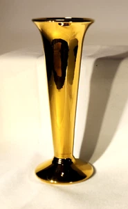 GRINWADE ROYAL WINTON GOLD- SMALL 6 " VASE - Picture 1 of 7