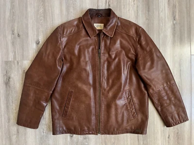 Camel Active Jacket Leather Brown Vintage Mens size 52 - Image 1 of 4