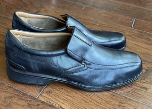 Clarks Mens Escalade Step Slip-On Comfort Loafer Black Leather Size 15 M NEW - Picture 1 of 13