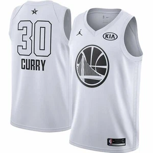 [9Z2B7BY4P-CURRY] Youth Air Jordan GS Warriors "2018 Allstar" Swingman Jersey - Picture 1 of 2