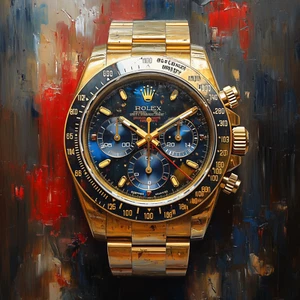 ⌚ Rolex Watch Art 🖼️ | 24x24"| Museum Giclée Print 🎨 | ✍️ 1/25 | COA 🧾 | V60 - Picture 1 of 7
