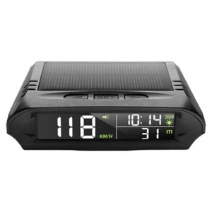 Solar Powered Auto Dashboard HUD Display 1000mAh Battery High Brightness Screen - Zdjęcie 1 z 8