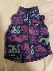 Vintage Patagonia Vest Baby 12 Month Full Zip Fleece USA Made Aztec