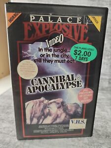 Cannibal Apocalypse VHS movie Video Cassette Tape Cult Horror Palace Explosive