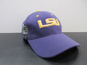 LSU Tigers Hat Cap Fitted Adult Medium Purple College Baseball World Series Mens - Picture 1 of 9