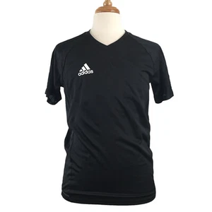 Adidas Tiro 17 Soccer Jersey Tee T Shirt, Men's AY2858 Black, V Neck - Picture 1 of 8