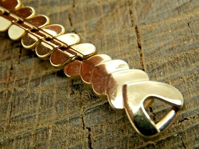 Correa de reloj Baldwin vintage de expansión de acero inoxidable para damas nueva de stock sin usar Foto 1 de 4