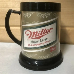 Piedra/taza de cerveza con aislamiento de plástico Miller High Life - Imagen 1 de 8