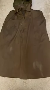 Rare Russian soviet red Army original officers raincoat cape military tent made. - Picture 1 of 5
